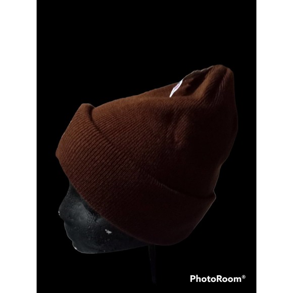 Brown Skull Beanie Hat - Picture 2 of 8